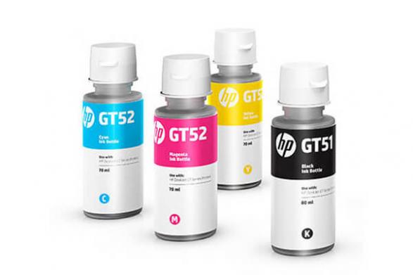 изображение Оригинальные чернила для HP DeskJet GT 5820 (70 мл, 4 цвета)