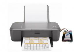 Принтер HP DeskJet 1000 с СНПЧ и чернилами