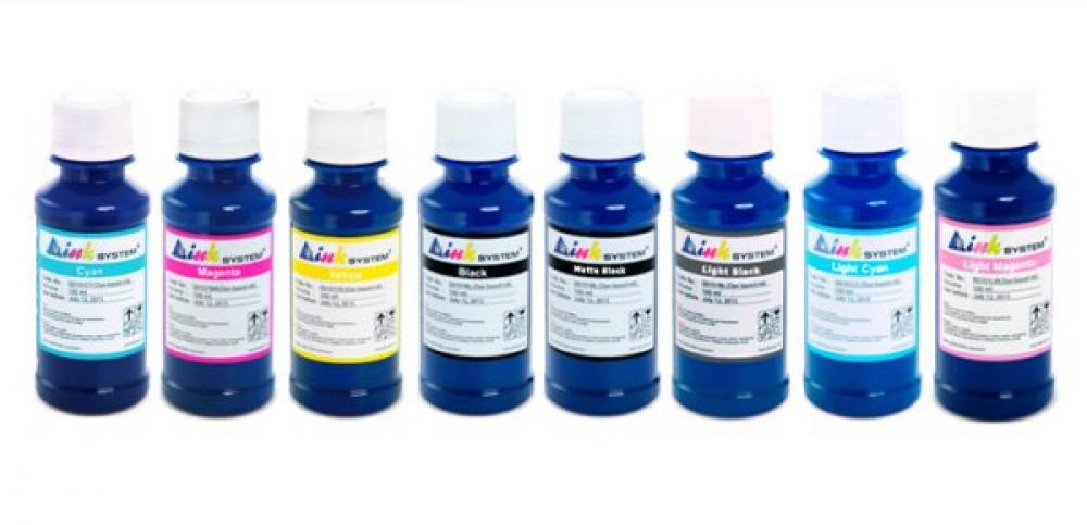 изображение Комплект ультрахромных чернил INKSYSTEM для Epson 4000, 7600, 9600 100 мл. (8 цветов)