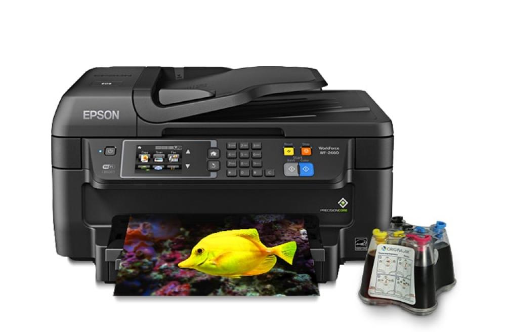 изображение МФУ Epson Workforce WF-2660 Refurbished by Epson с СНПЧ и чернилами - изображение 1
