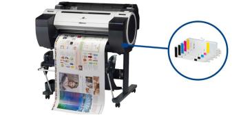 Плоттер Canon imagePROGRAF IPF680 с ПЗК и чернилами