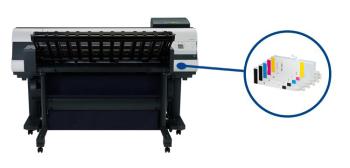 Плоттер Canon imagePROGRAF IPF850 с ПЗК и чернилами