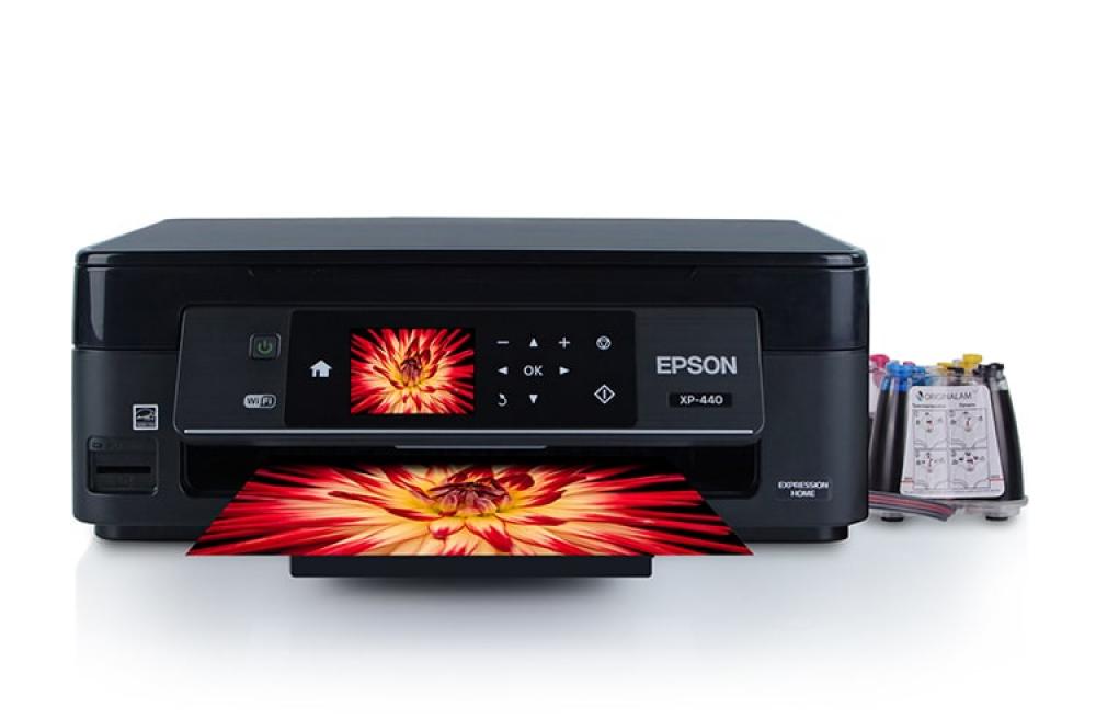 изображение МФУ Epson Expression Home XP-440 с СНПЧ и чернилами - изображение 1