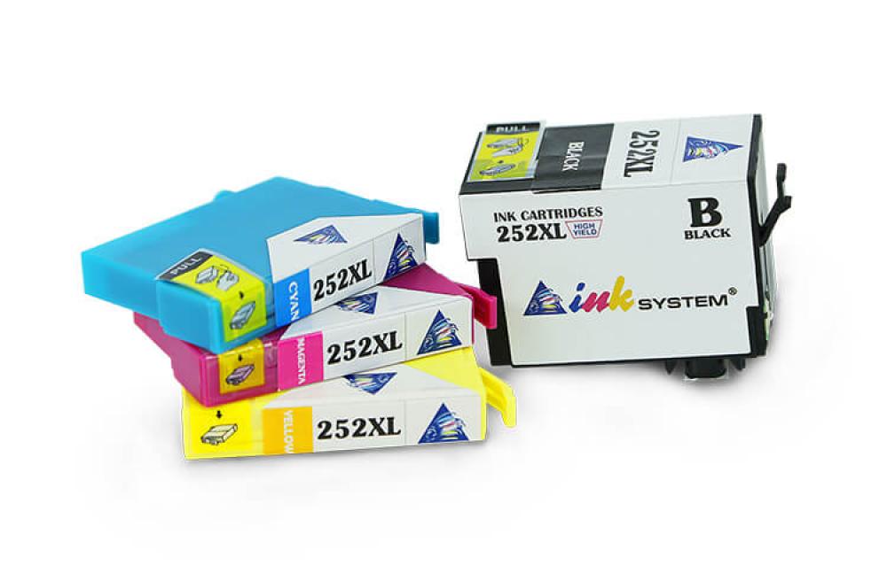 изображение Комплект совместимых картриджей T252XL (C/M/Y/Bk) для Epson Workforce WF-3640 - изображение 3