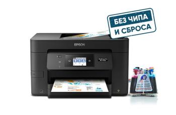 МФУ Epson WorkForce Pro WF-4720DWF с СНПЧ и чернилами