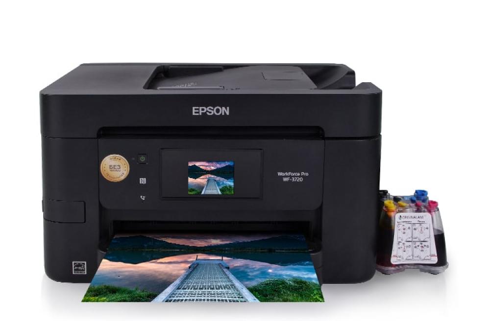 изображение МФУ Epson WorkForce Pro WF-3720DWF с СНПЧ и чернилами - изображение 1