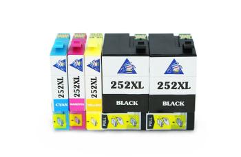 Комплект совместимых картриджей T252XL (C/M/YBk/Bk) для Epson Workforce WF-3640