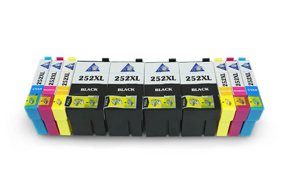 изображение Комплект совместимых картриджей T252XL (2xC/M/Y+4xBk) для Epson Workforce WF-3620 - изображение 1