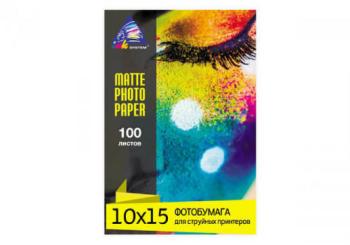 Матовая фотобумага INKSYSTEM 230g, 10x15, 100 л. для печати на Epson L655