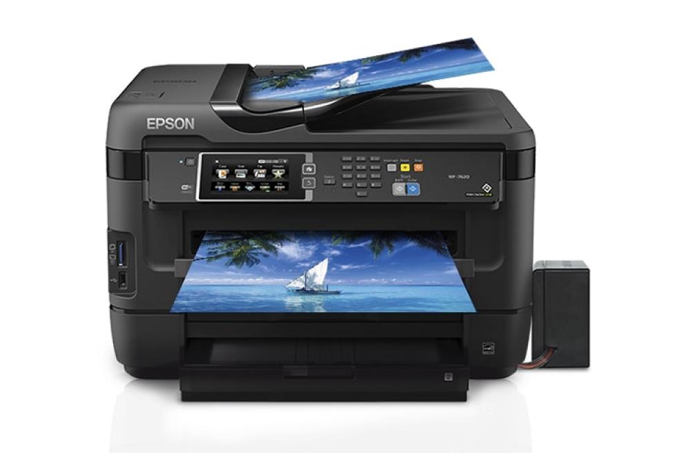 изображение МФУ Epson Workforce WF-7620 с БСНПЧ и чернилами ORIGINALAM.NET - изображение 1
