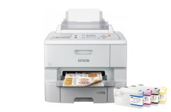 Принтер Epson WorkForce Pro WF-6090DW с ПЗК и чернилами