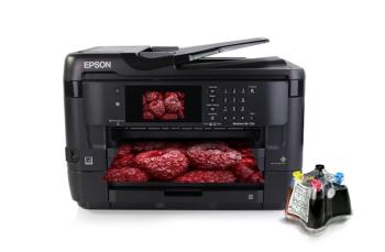 МФУ Epson WorkForce WF-7720DTWF с СНПЧ и чернилами