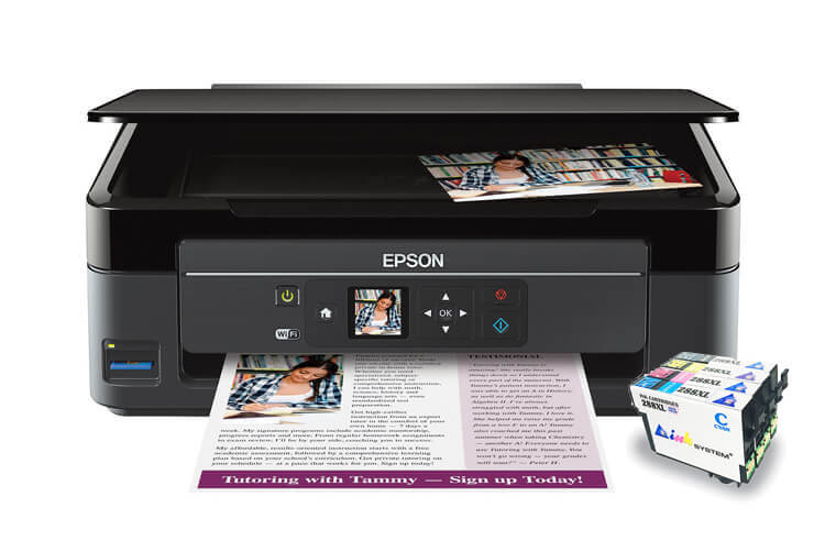 изображение МФУ Epson Expression Home XP-340 с картриджами INKSYSTEM