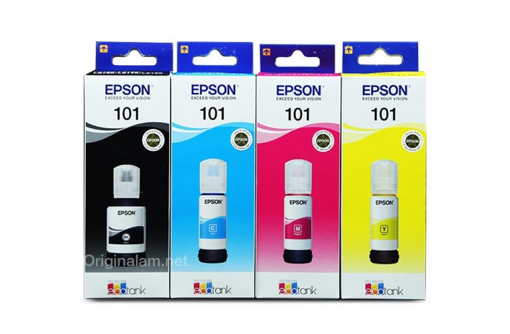 изображение Оригинальные чернила для Epson L4160 (3 цветных по 70мл + 1 черный пигмент 127 мл) - изображение 6