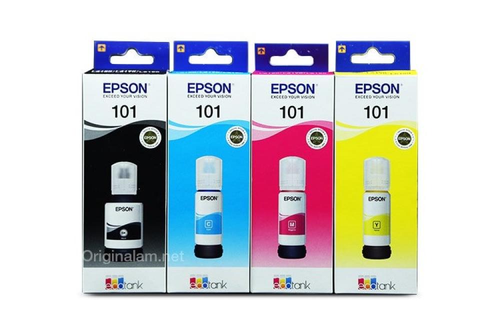 изображение Оригинальные чернила для Epson L6160 (3 цветных по 70мл + 1 черный пигмент 127 мл) - изображение 6