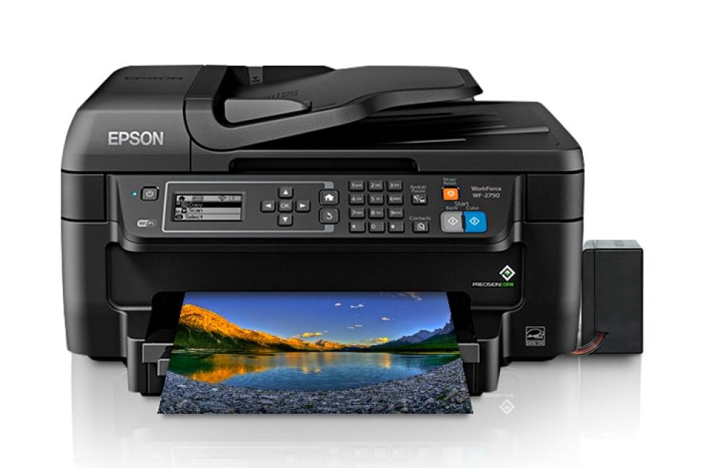 изображение МФУ Epson Workforce WF-2750 Refurbished с БСНПЧ и чернилами ORIGINALAM.NET - изображение 1