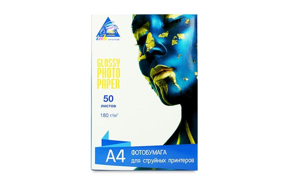 изображение Глянцевая фотобумага INKSYSTEM Glossy Photo Paper 180g, A4, 50 листов - изображение 1