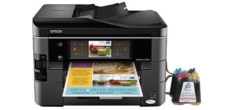 Фото EPSON WorkForce 845 Refurbished с СНПЧ
