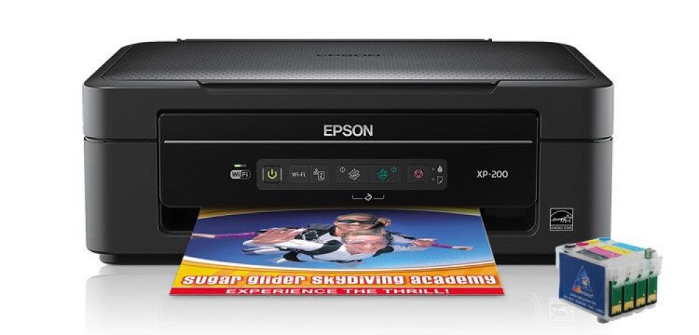 изображение МФУ Epson Expression Home XP-200 с перезаправляемыми картриджами - изображение 1