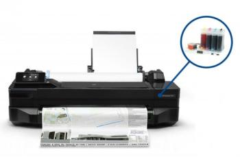 Плоттер HP Designjet T520 36" (без стенда) с СНПЧ и чернилами