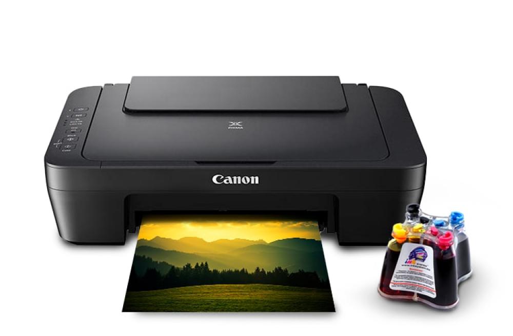 изображение МФУ Canon PIXMA E474  с СНПЧ и чернилами - изображение 1