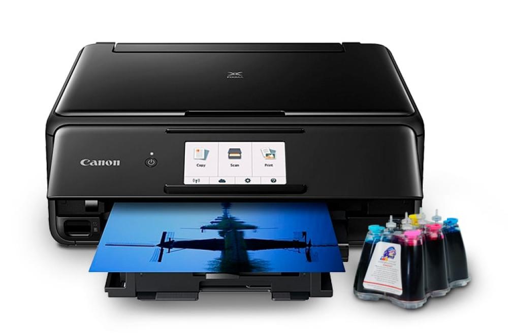 изображение МФУ Canon PIXMA TS8140 с СНПЧ и чернилами - изображение 1