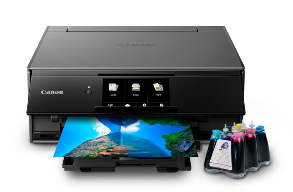 изображение МФУ Canon PIXMA TS9140 с СНПЧ и чернилами - изображение 1