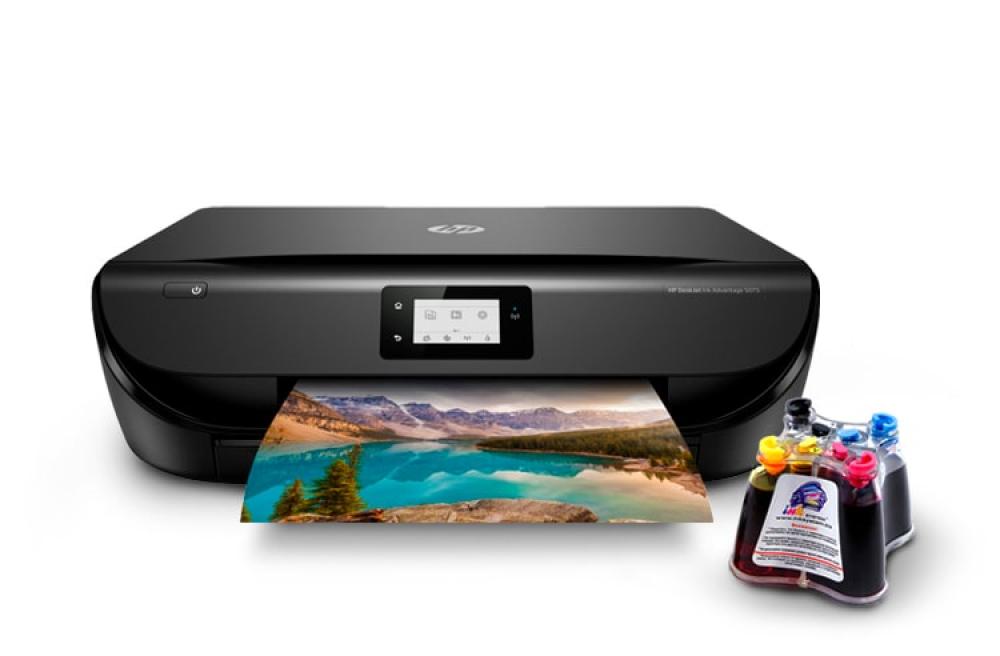изображение МФУ HP DeskJet Ink Advantage 5075 с СНПЧ и чернилами - изображение 1