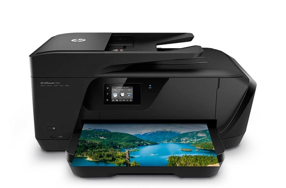изображение МФУ HP OfficeJet 7510 с ПЗК и чернилами - изображение 2
