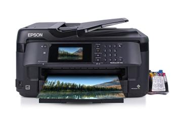 МФУ Epson WF-7715 с СНПЧ ORIGINALAM.NET и чернилами