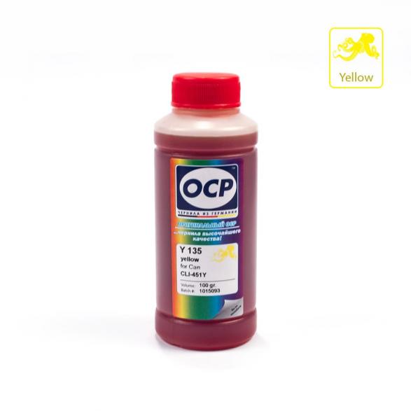 изображение Чернила OCP для Canon PIXMA (Y135) Yellow 100мл