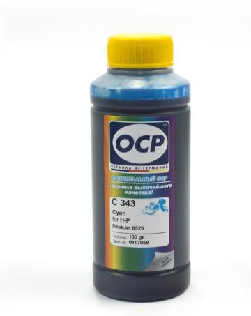 изображение Чернила OCP для HP Deskjet (С343) картридж 655, Cyan 100мл