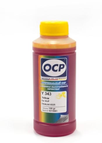 Чернила OCP для HP Deskjet (Y343) картридж 655, Yellow 100мл