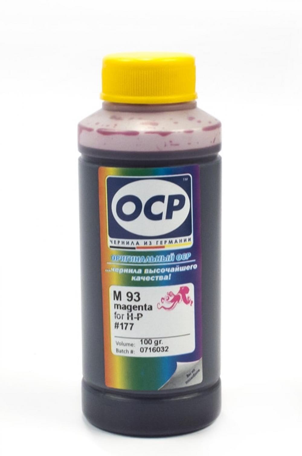 изображение Чернила OCP для HP Deskjet, Officejet, Photosmart, PSC, Fax (M93) картридж 57, 28, Magenta 100мл