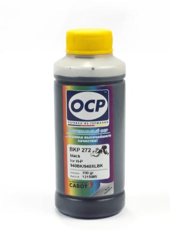 Пигментные чернила OCP для HP Officejet Pro (BKP272) картридж 940, Black 100мл