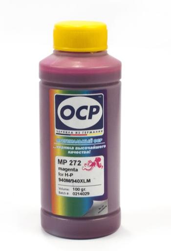 Пигментные чернила OCP для HP Officejet Pro (MP272) картридж 940, Magenta 100мл
