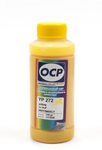Пигментные чернила OCP для HP Officejet Pro (YP272) картридж 940, Yellow 100мл