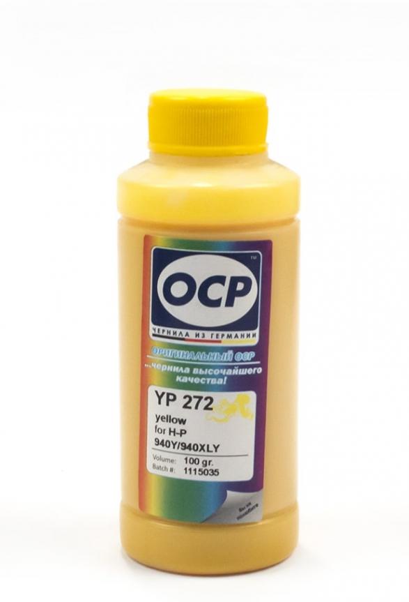 изображение Пигментные чернила OCP для HP Officejet Pro (YP272) картридж 940, Yellow 100мл