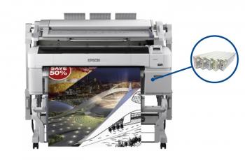 Плоттер Epson SureColor SC-T5200D MFP PS с ПЗК и чернилами