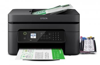 МФУ Epson Workforce WF-2830 с СНПЧ и чернилами