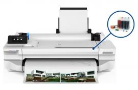 Плоттер HP Designjet T130 с СНПЧ и чернилами