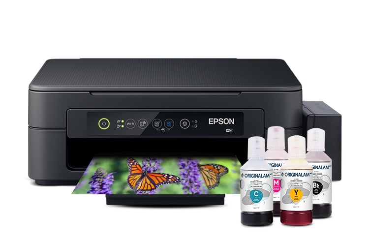 изображение МФУ Epson Expression Home XP-2100 с БСНПЧ и чернилами ORIGINALAM.NET 350мл