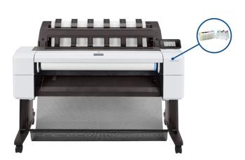 Плоттер HP DesignJet T1600 36" с СНПЧ и чернилами