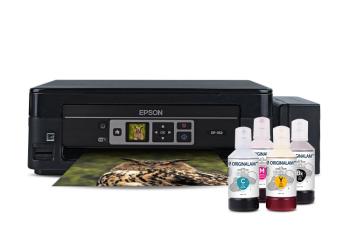 МФУ Epson Expression Home XP-352 с БСНПЧ и чернилами ORIGINALAM.NET 350мл