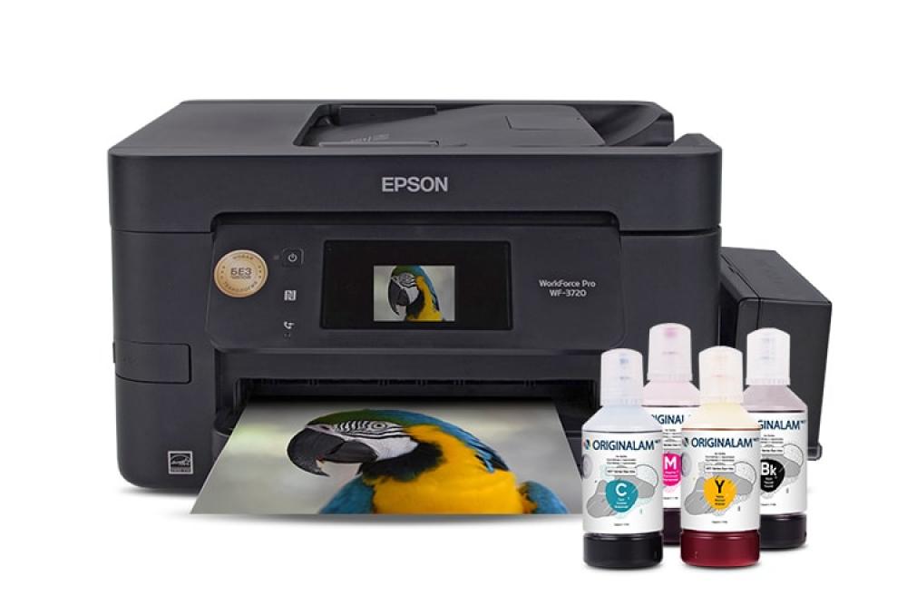изображение МФУ Epson WorkForce Pro WF-3720DWF с БСНПЧ и чернилами ORIGINALAM.NET 350мл - изображение 1
