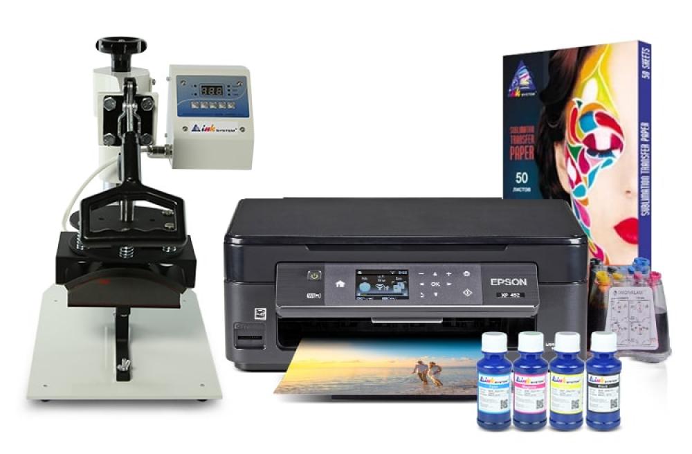 изображение Кепочный термопресс INKSYSTEM B-01 и МФУ Epson XP-452 с набором для сублимационной печати - изображение 1