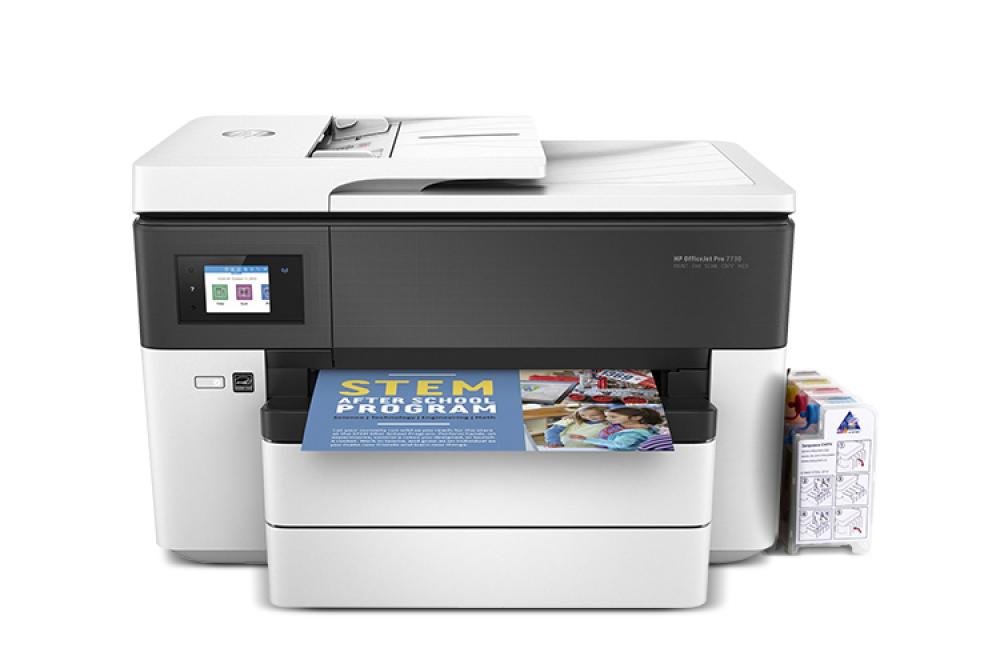 изображение МФУ HP OfficeJet Pro 7730 с СНПЧ и чернилами - изображение 1