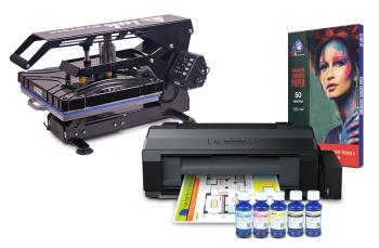 Планшетный термопресс INKSYSTEM SP AO3838 38*38 см и принтер Epson L1300 с набором для сублимационной печати