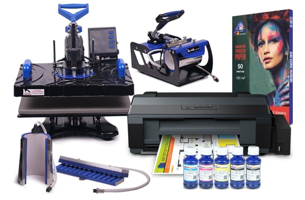 изображение Многофункциональный термопресс INKSYSTEM SP Combo 4 29*38 см 4 в 1 и принтер Epson L1300 с набором для сублимационной печати - изображение 1