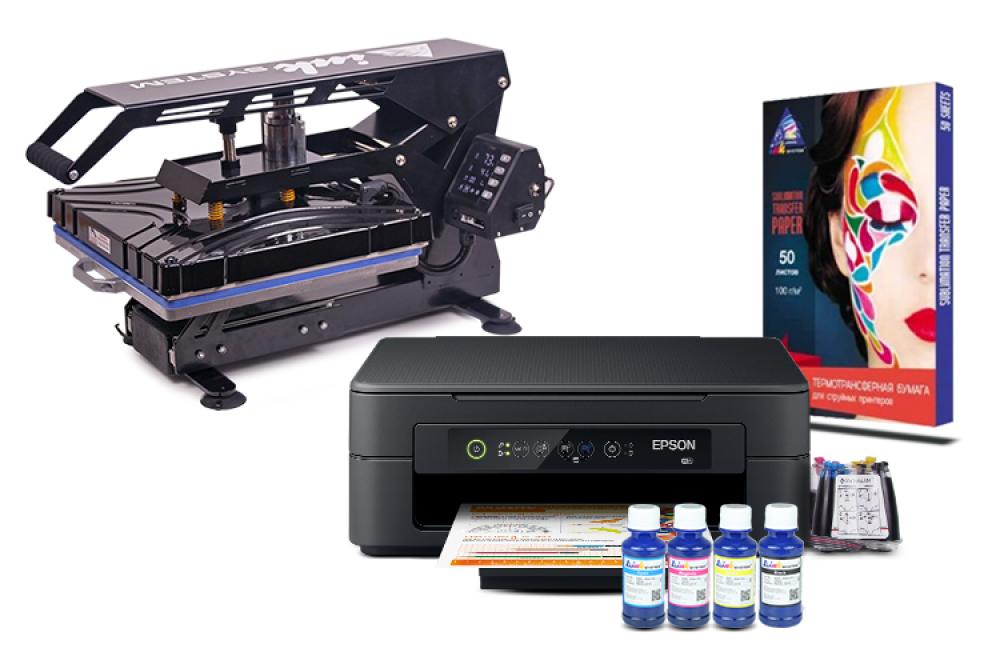 изображение Планшетный термопресс INKSYSTEM SP AO3838 38*38 см и МФУ Epson XP-2100 с набором для сублимационной печати - изображение 1